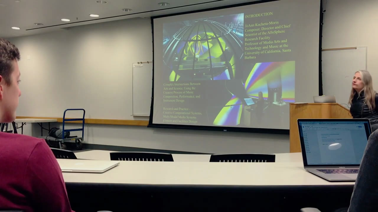 Play: MAT lecture AlloSphere presentation