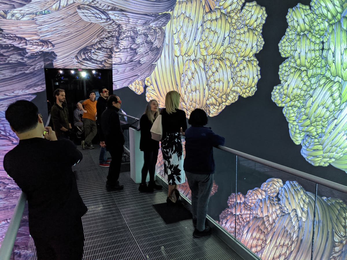 Fractal visualization rendered in the AlloSphere