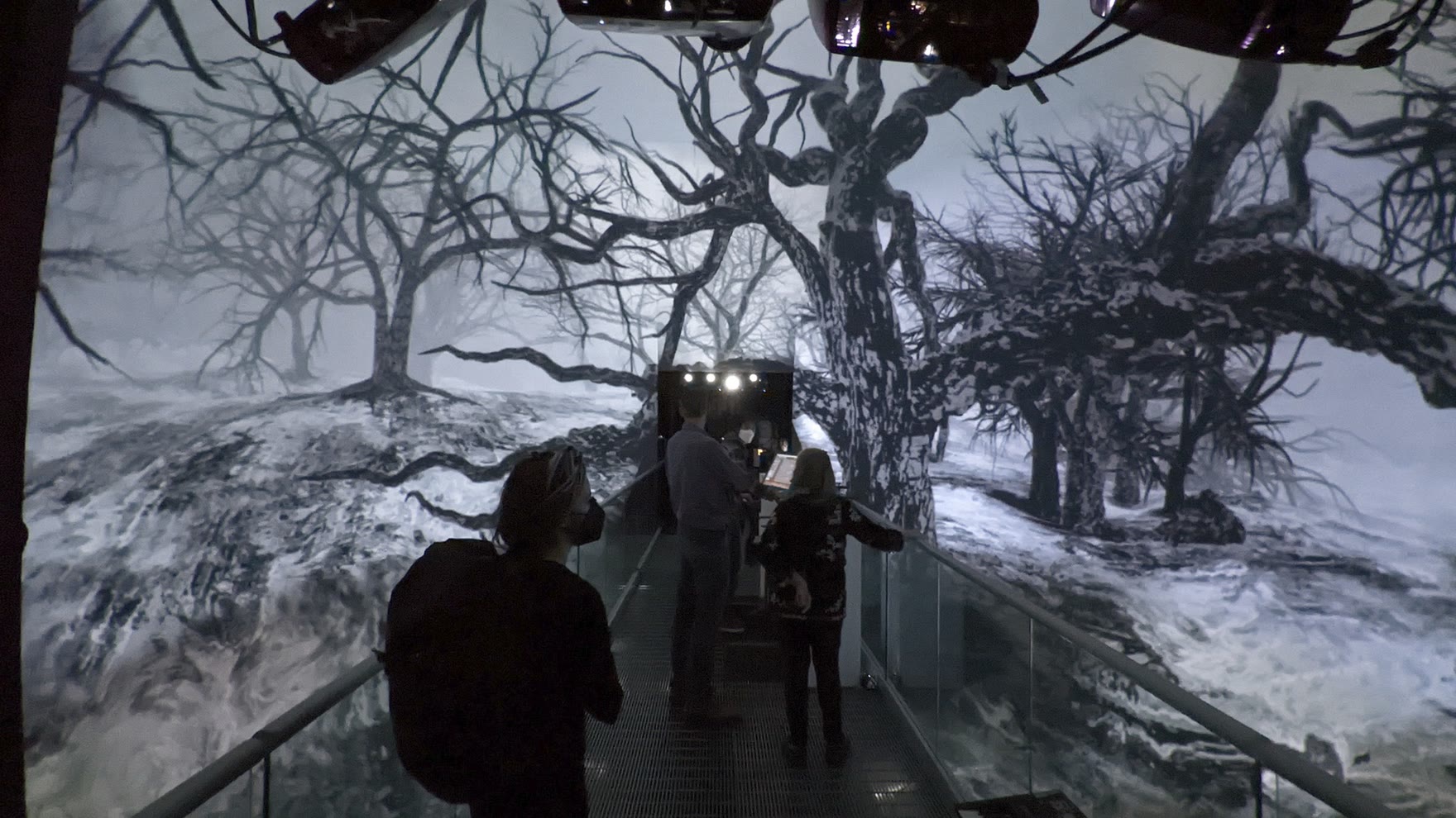 Last Whispers immersive projection in the AlloSphere